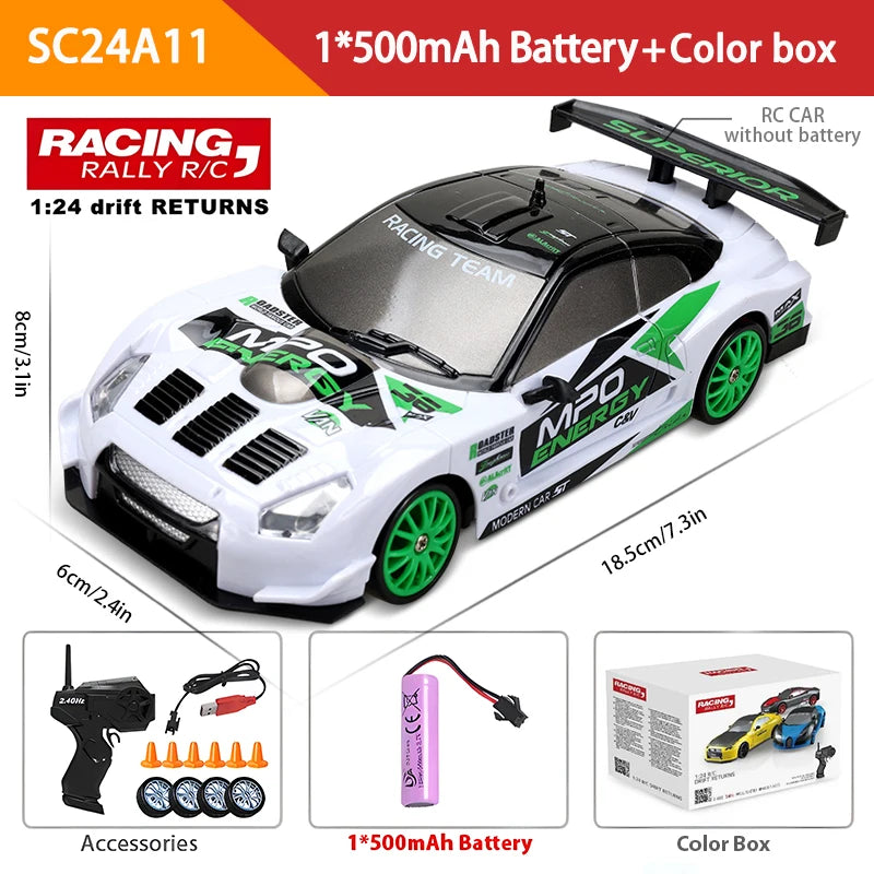 2.4G High Speed Drift GTR 4WD Toy Car